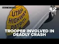 Utah Highway Patrol trooper involved in deadly crash with pedestrian in Eagle Mountain