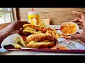 Pov BOJANGLES BIRD DOG MEAL FEAT PEACH COBBLER CRISPY CRUNCHY SWEET TANGY