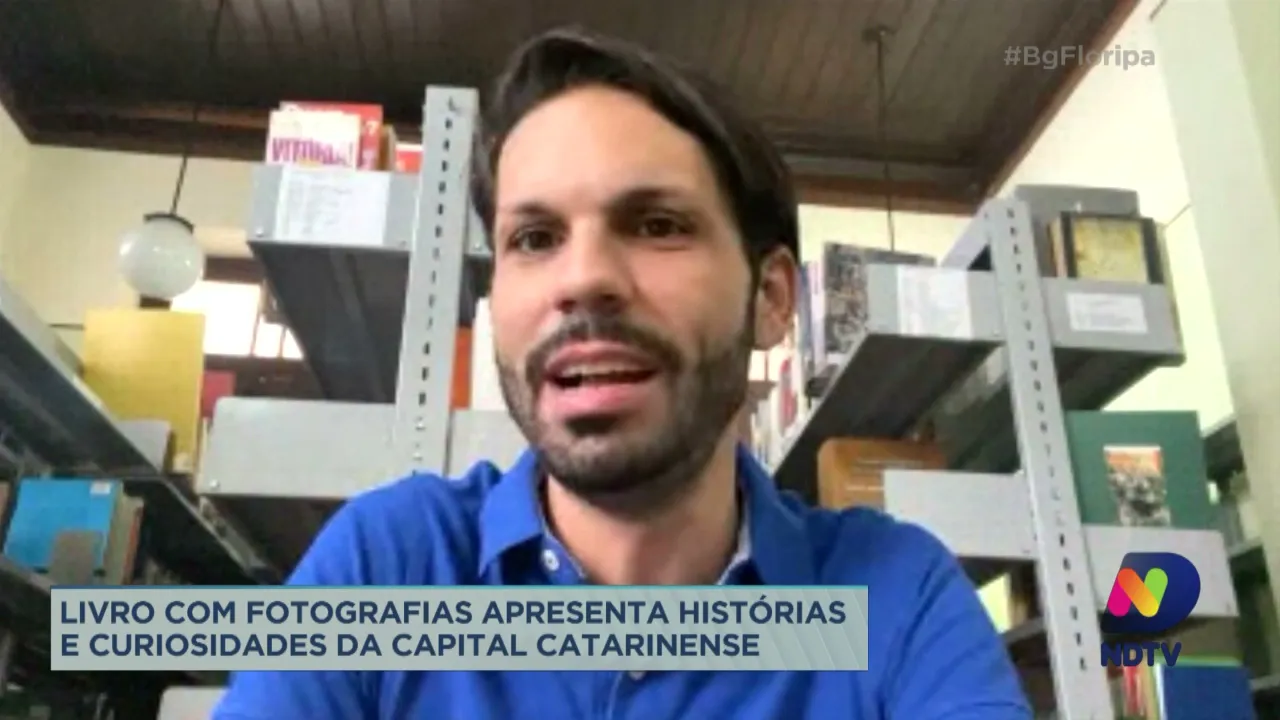 Livro com fotografias apresenta histórias e curiosidades da capital catarinense