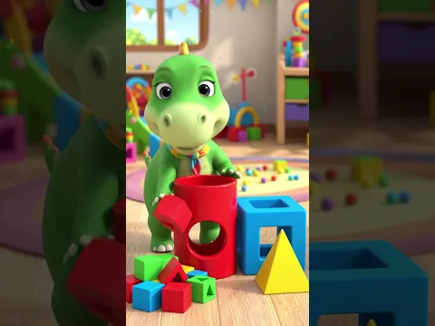 let's learn shapes & color 😍 #dinosaur #forkids #shapes #colors #learning #learncolors