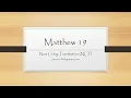 Matthew 19 NLT