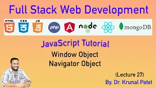 Full Stack Web Development - Lecture 27-JavaScrip Tutorial