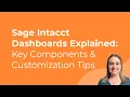 Sage Intacct Dashboards Explained Key Components Customization Tips