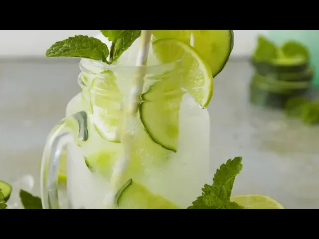Super Refreshing Cucumber & Lime Vodka Slushie