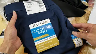 3 ASMR New HAGGAR COOL 18 PRO Slim Fit Pants
