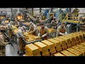 Inside the Gold Refining Plant | How Rock Turns Into Pure 24K GOLD Bars (Full Process)