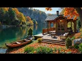 Download Lagu 🎺 Cozy Autumn Jazz Harmony | Wooden Boat \u0026 Emerald Water Horizon for Slow Living Nights