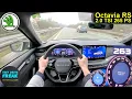 Lagu 2025 Škoda Octavia RS Combi 265 PS 🚀 Autobahn TOPSPEED POV | Sport Wagon Top Speed Run No Limit