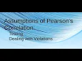 13 Assumptions of Pearson s Correlation