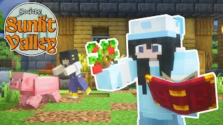 Becoming A MAGIC Farmer in Minecraft - (Scoeity Sunlit Valley)