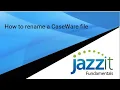Renaming a CaseWare file