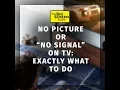 No Signal on Your Tv Exactly What to Do to Fix It