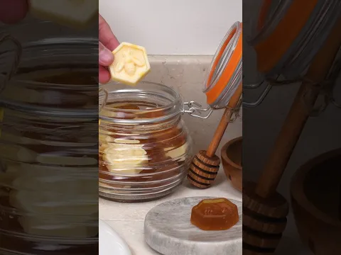 Washing your hands is the bees knees with honey comb soap 🐝🧼