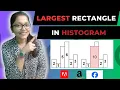 Largest Rectangle in Histogram Stacks Asked by - Bloomberg Uber Microsoft LEETCODE HARD