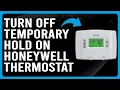 How To Turn Off Temporary Hold On Honeywell Thermostat Remove Honeywell Thermostat Temporary Hold