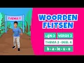 Download Lagu Thema 2 A - Lijn 3- nieuwe versie - Woorden flitsen - letters: b,a,ie,u,o - groep 3