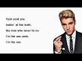 (Lyrics Video) DJ Khaled - I'm The One ft. Justin Bieber, Quavo, Chanace The Rapper, Lil Wayne