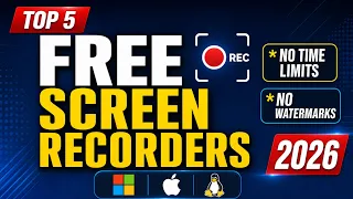 Top 5 Best FREE SCREEN RECORDING Software 2026