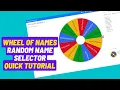 Wheel Of Names Random Name Picker Online Winner Picker Lucky Draw Picker Wheel