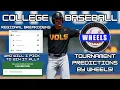 WHEELS FILLS OUT A BRACKET FOR THE 2024 COLLEGE BASEBALL TOURNAMENT WHO WILL I PICK TO WIN IT ALL