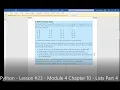 Python - Lesson