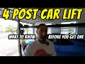Thinking Of Getting A 4 Post Car Lift For Your Home Garage What To Know Before You Get One