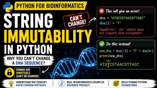 Why Can t We Change a DNA Sequence String Immutability in Python