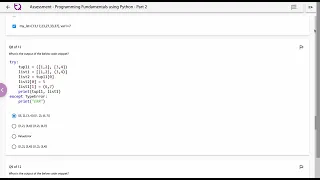 Assessment ANSWERS Programming Fundamentals using Python Part 2 INFYTQ