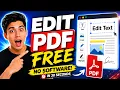 Stop Paying for PDF Editors Edit PDFs FREE Online