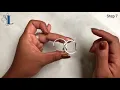 4 bands Puzzle Ring solution - Leonardo Leather and Gold