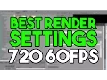 BEST Render Settings 720p 60FPS in Sony Vegas