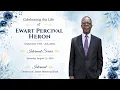 Interment Service for Ewart Percival Heron