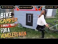I Built A Bike Camper With A Kitchen Bathroom For A Homeless Man