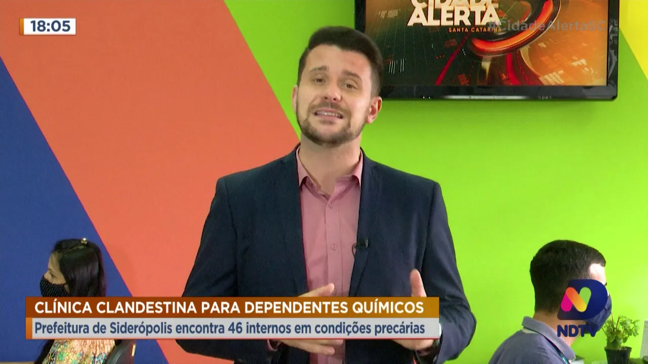 Clínica clandestina para dependentes químicos é interditada em Siderópolis