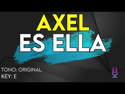 Download MP3 Axel - Es Ella - karaoke Instrumental