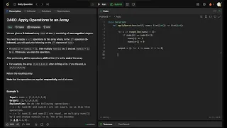 Leetcode 2460 - Apply Operations to an Array