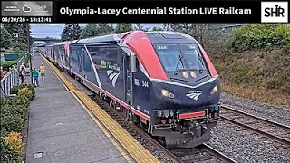 Olympia-Lacey Centennial Station Live Railcam - Olympia-Lacey Washington