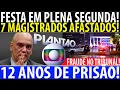 URGENTE! 7 MAGISTRADOS ACABAM DE SER AFASTADOS DO TRIBUNAL! MORAES SOFRE CRITICAS POR EXECESSOS!