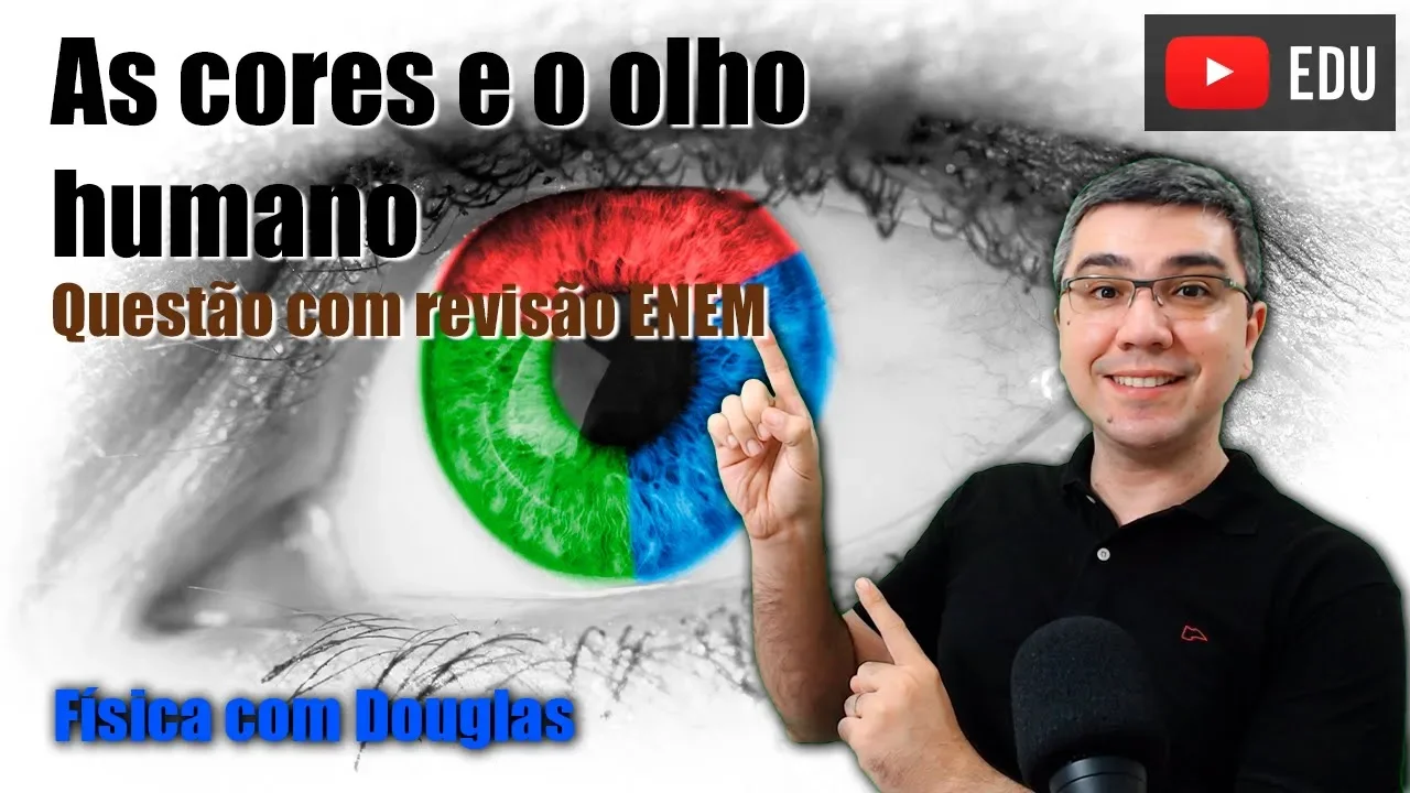 Cores e olho humano | Questão com revisão ENEM | Física com Douglas