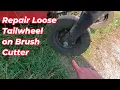Repair a Wobbly Tail Wheel on the Back of a Bush Hog Rotary Cutter or Brush Hog