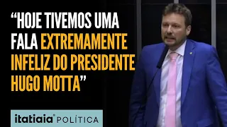 MAURÍCIO MARCON REBATE HUGO MOTTA: "COMO NEGAR PERSEGUIÇÃO POLÍTICA?"