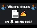 How to WRITE FILES with Java in 8 minutes