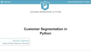 Python Tutorial Customer Segmentation in Python