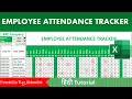 Employee Attendance Tracker in Excel Attendance Sheet in Excel