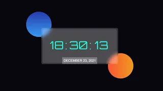 Digital Clock with Date using JavaScript Digital Clock HTML Code
