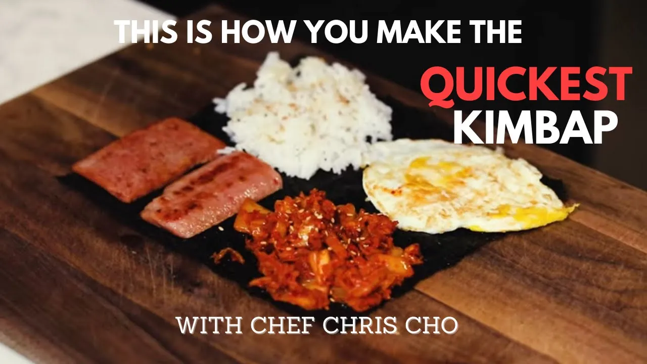 This is How You Make The Quickest Kimbap   w/ Chef Chris Cho