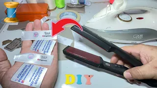 COMO FAZER ETIQUETAS EM CASA USANDO UM FERRO DE PASSAR ROUPAS