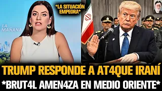 TRUMP RESPONDE A AT4QUE IRANÍ *AMEN4ZA EN MEDIO ORIENTE*
