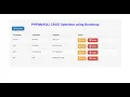 CRUD CREATE READ UPDATE DELETE EN PHP ET MYSQL