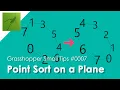 Grasshopper Tips Point Sort on a Plane